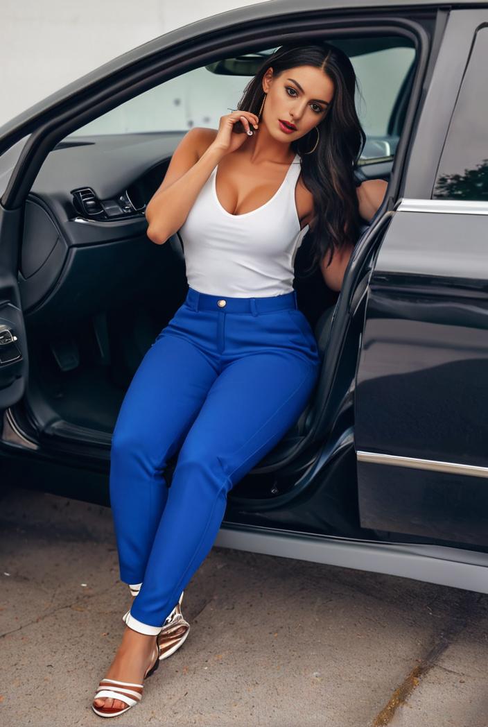 casual skinny jeans with ripped holes and slant pockets 142484