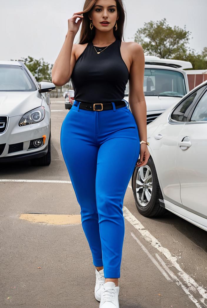 casual skinny jeans with ripped holes and slant pockets 142489