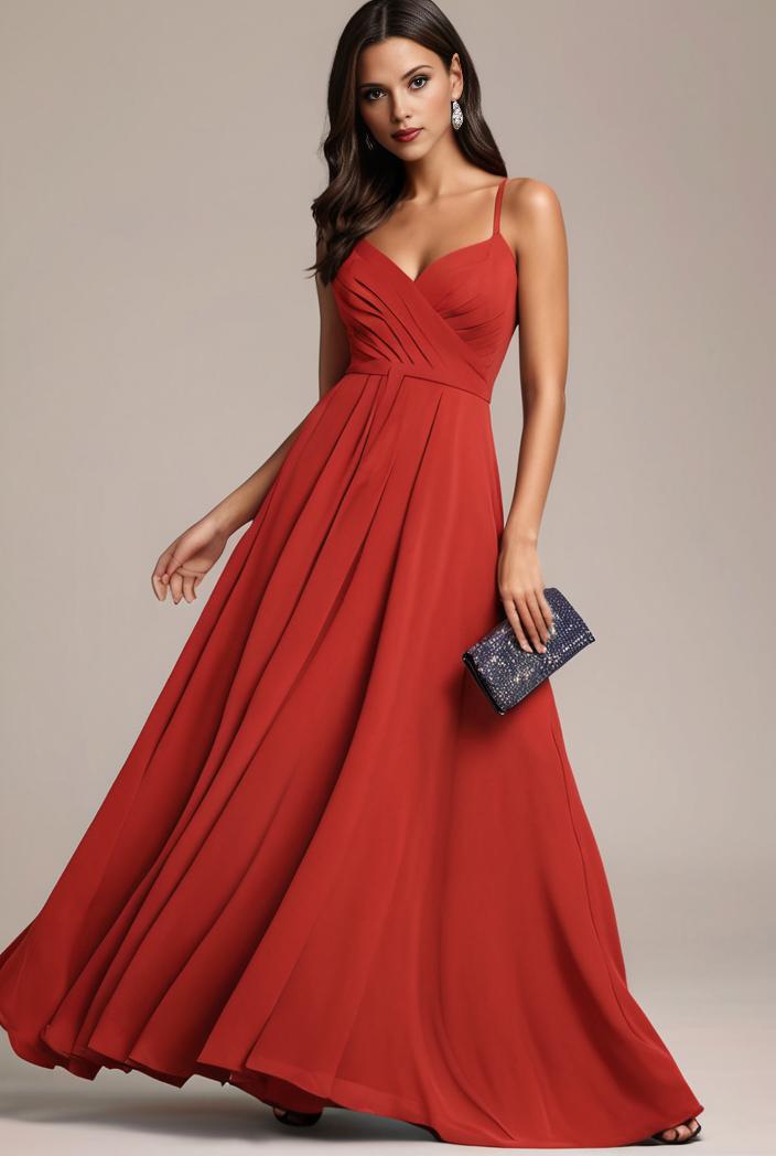 convertible chiffon lace open back spaghetti straps bridesmaid dress 127595