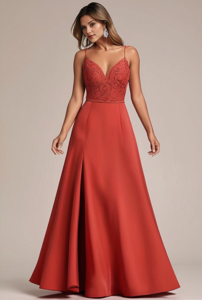 convertible chiffon lace open back spaghetti straps bridesmaid dress 127599