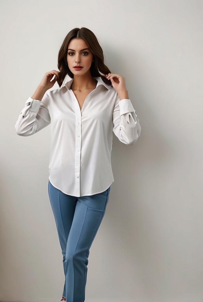 plus size casual blouse women s plus solid button up lantern sleeve turn down collar nipped waist blouse 108632