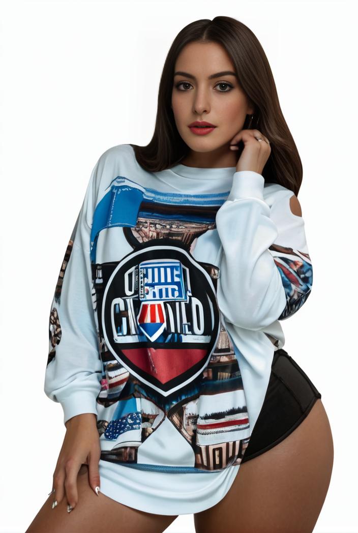 plus size casual sweatshirt women s plus graphic letter print long sleeve round neck slight stretch sweatshirt 108713