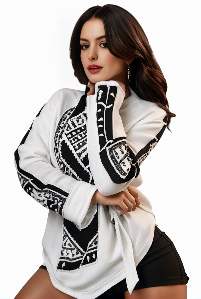 plus size casual sweatshirt women s plus graphic letter print long sleeve round neck slight stretch sweatshirt 108727