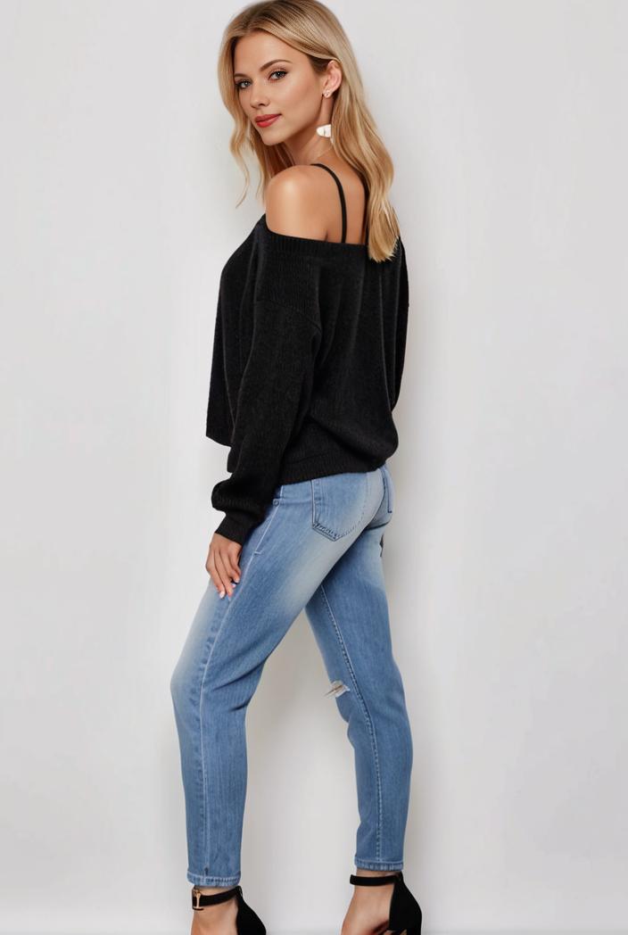 curvy high waist ripped raw hem cropped skinny denim jeans 129121