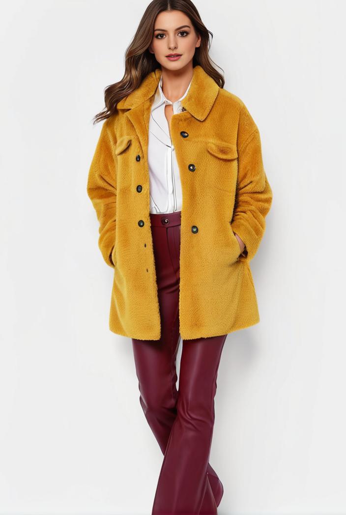 cozy winter teddy coat for women 145610