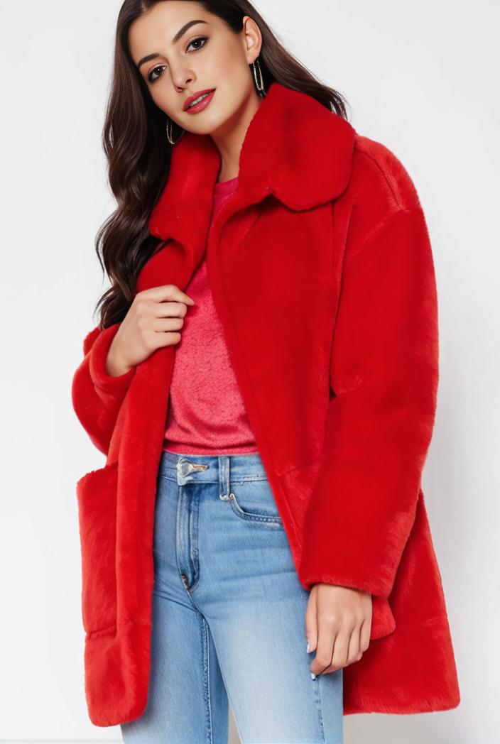 cozy winter teddy coat for women 145640
