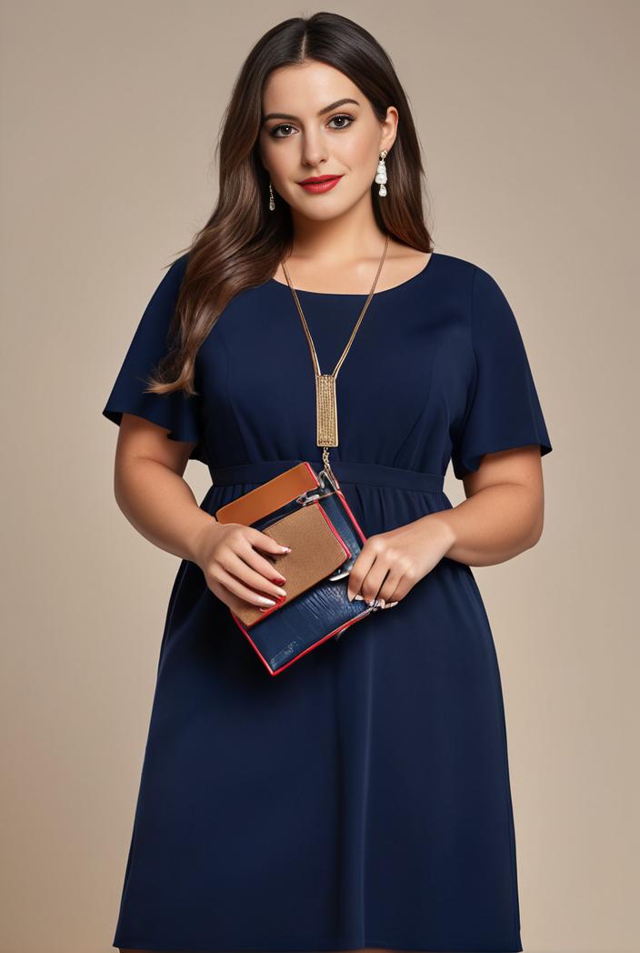 plus size simple chiffon pleated a line round neckline bridesmaid dress 111217