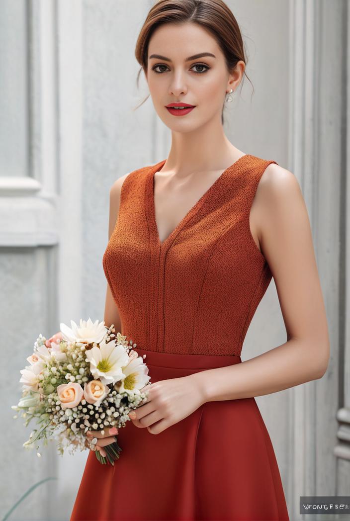 deep v neck lace chiffon bridesmaid dress with asymmetrical hem 120340