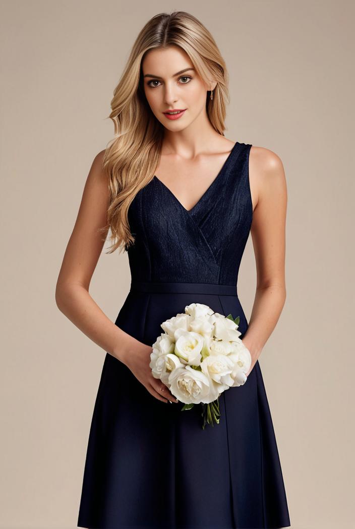 deep v neck lace chiffon bridesmaid dress with asymmetrical hem 120366