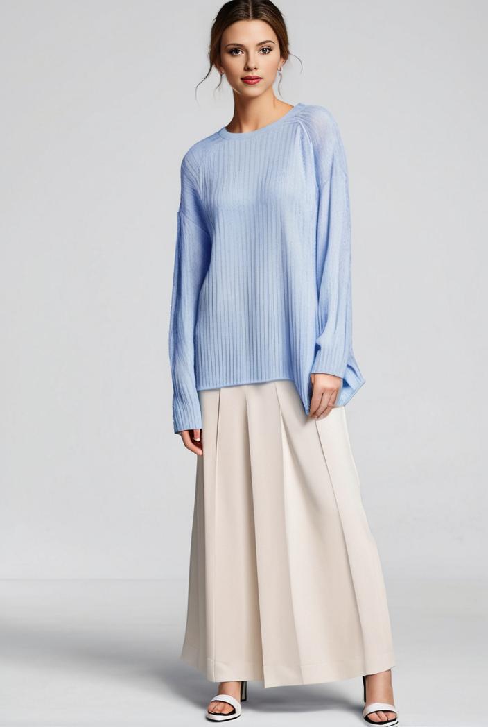 pleated high waist commuting temperament maxi dress 142141