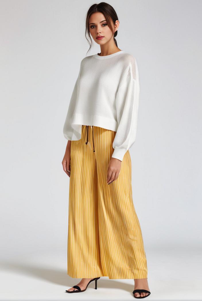 pleated high waist commuting temperament maxi dress 142151