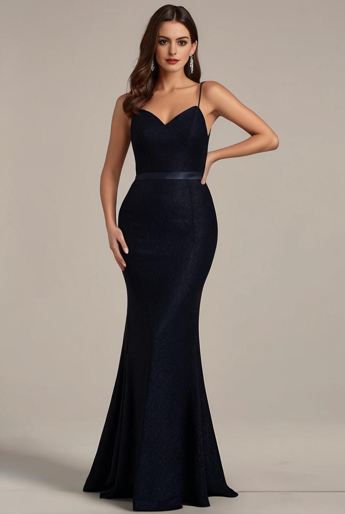 glitter spaghetti strap u veck open back bodycon stretchy evening dress 124373