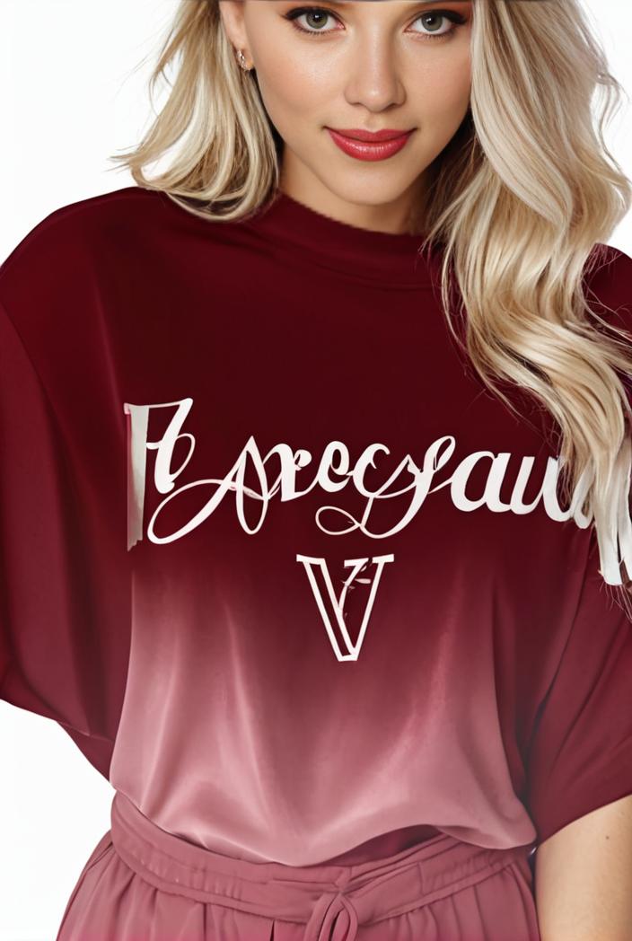 plus size casual sweatshirt women s plus ombre letter heart print raglan sleeve round neck slight stretch pullover sweatshirt 144599