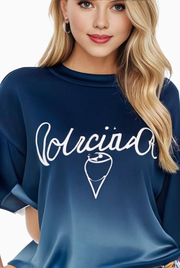 plus size casual sweatshirt women s plus ombre letter heart print raglan sleeve round neck slight stretch pullover sweatshirt 144618
