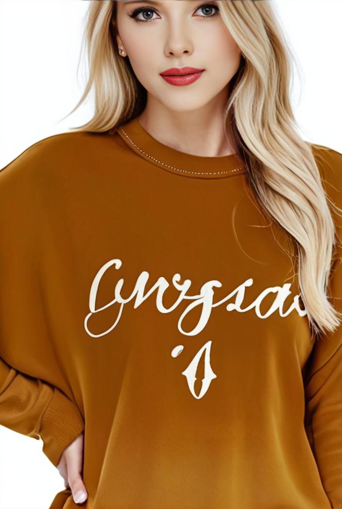 plus size casual sweatshirt women s plus ombre letter heart print raglan sleeve round neck slight stretch pullover sweatshirt 144621