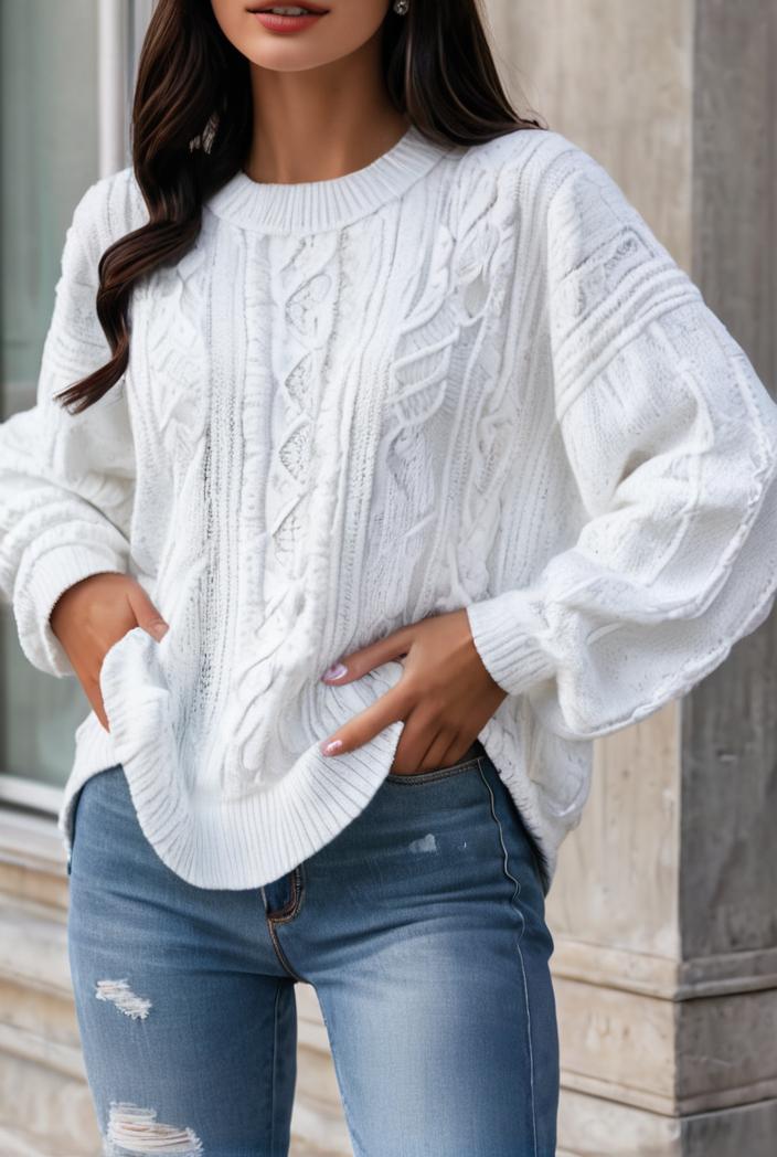 plus size casual sweatshirt women s plus solid waffle pattern long sleeve round neck sweatshirt 144705