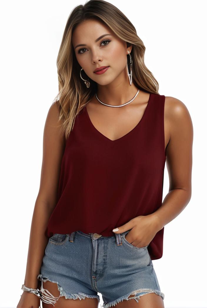 plus size casual tank top women s plus solid square neck pleated medium stretch tank top 144941
