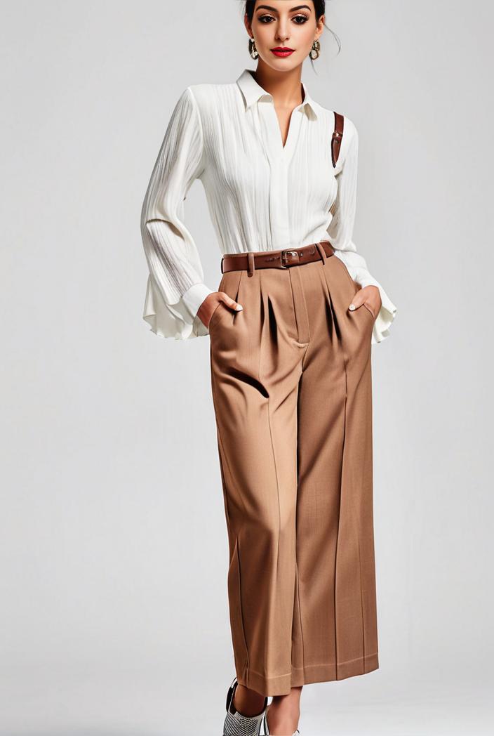 pleated high waist commuting temperament maxi dress 126358