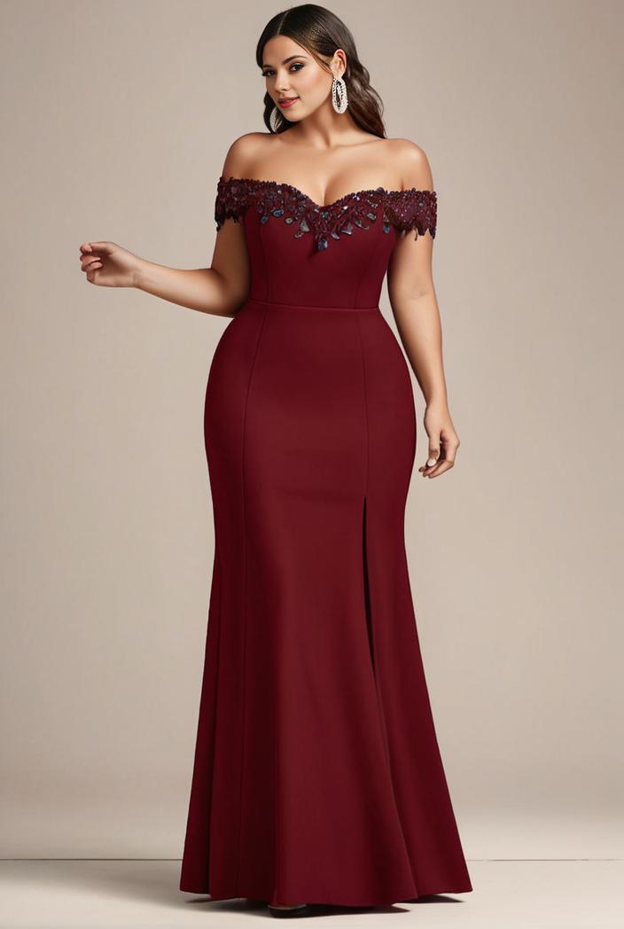 stylish plus size bodycon deep v neck sequin evening dress 109156