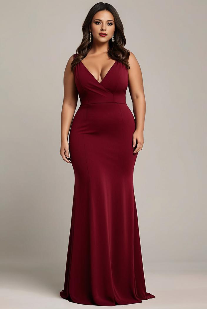 stylish plus size bodycon deep v neck sequin evening dress 109199