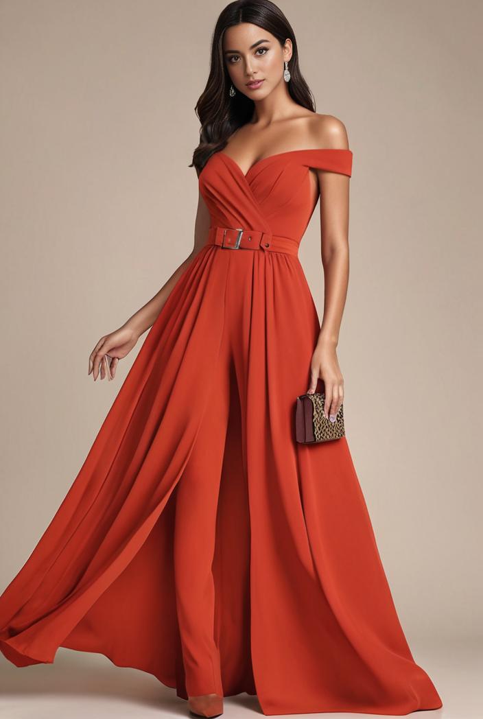 convertible chiffon lace open back spaghetti straps bridesmaid dress 135429