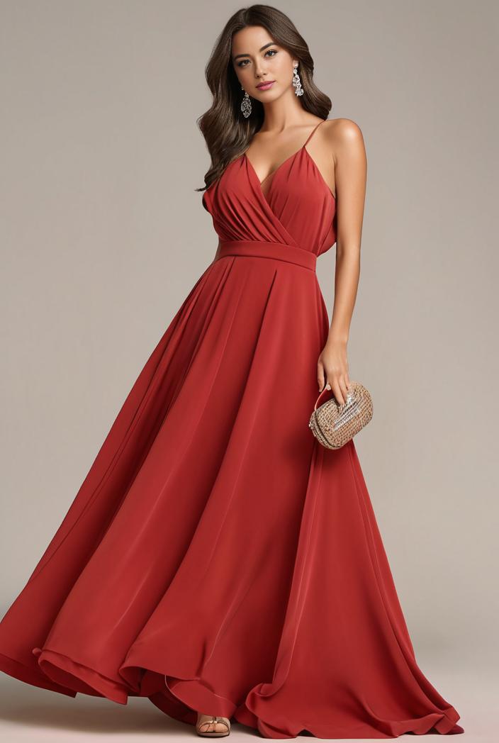 convertible chiffon lace open back spaghetti straps bridesmaid dress 135430