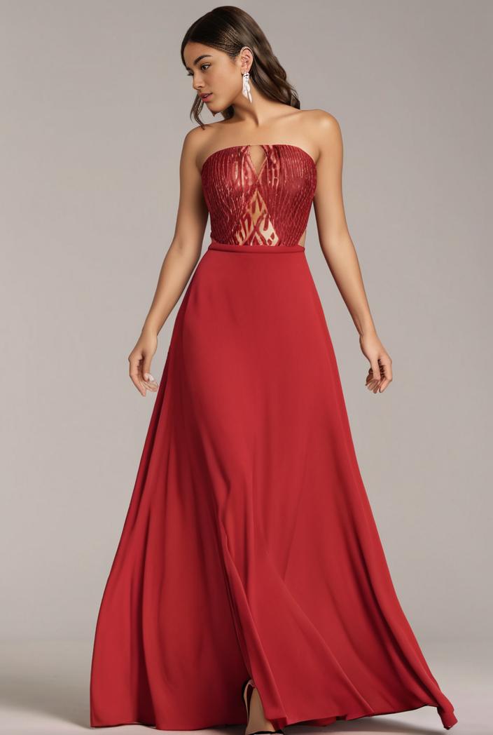convertible chiffon lace open back spaghetti straps bridesmaid dress 135438