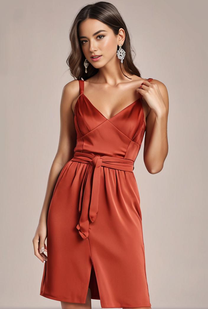 convertible chiffon lace open back spaghetti straps bridesmaid dress 135479