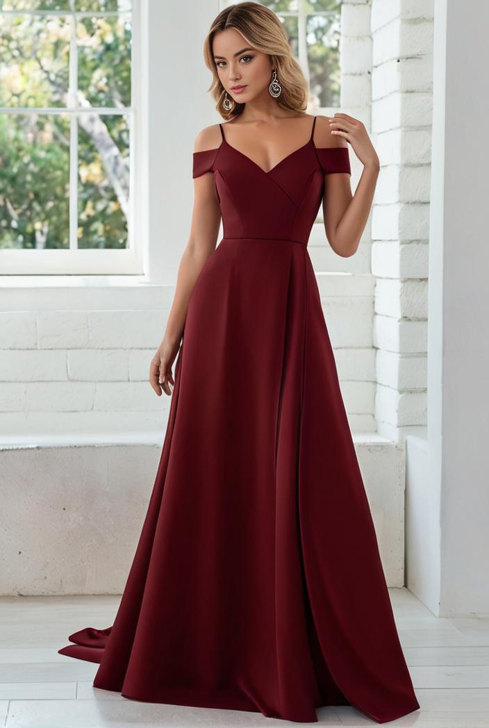 convertible chiffon lace open back spaghetti straps bridesmaid dress 135484