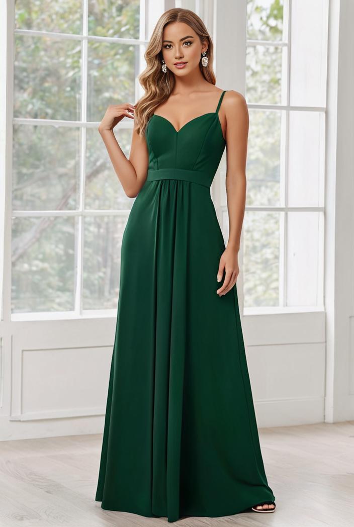 convertible chiffon lace open back spaghetti straps bridesmaid dress 135516