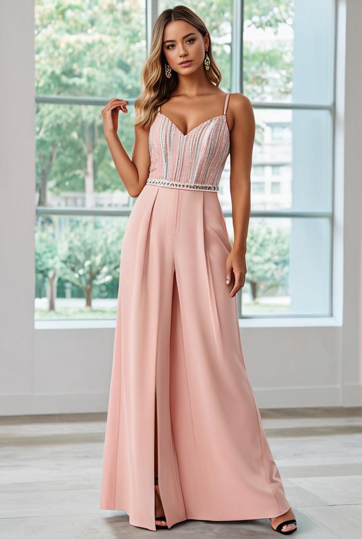 convertible chiffon lace open back spaghetti straps bridesmaid dress 135662