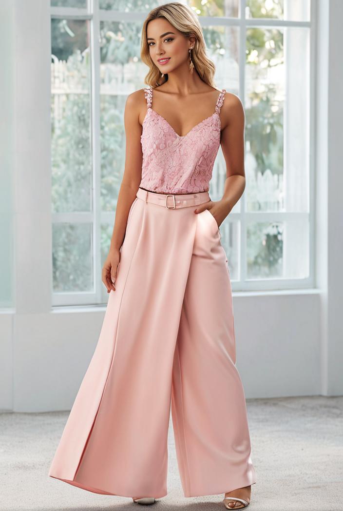 convertible chiffon lace open back spaghetti straps bridesmaid dress 135682