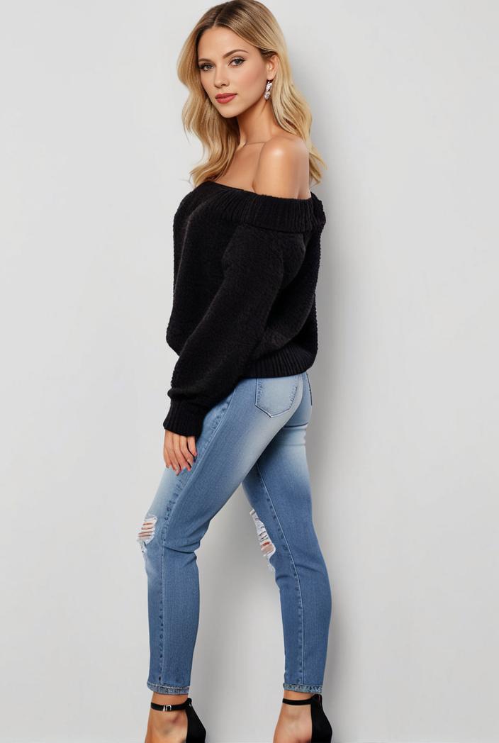 curvy high waist ripped raw hem cropped skinny denim jeans 123012