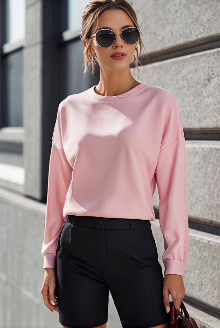 elegant stylish slim lapel long sleeve blouse 129568