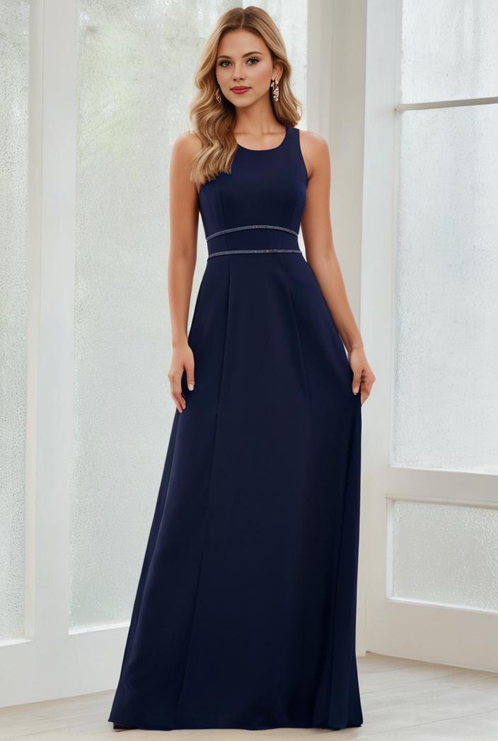 flowy chiffon one shoulder with three straps bridesmaid dress 131691