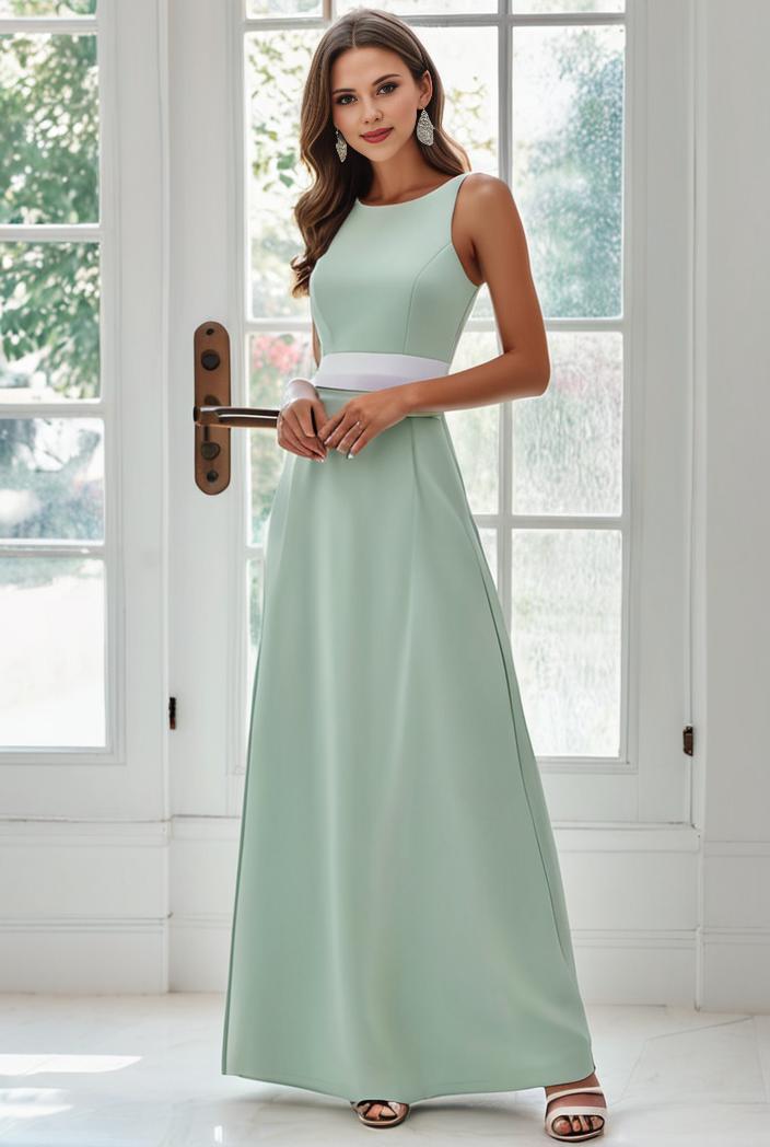 flowy chiffon one shoulder with three straps bridesmaid dress 131704