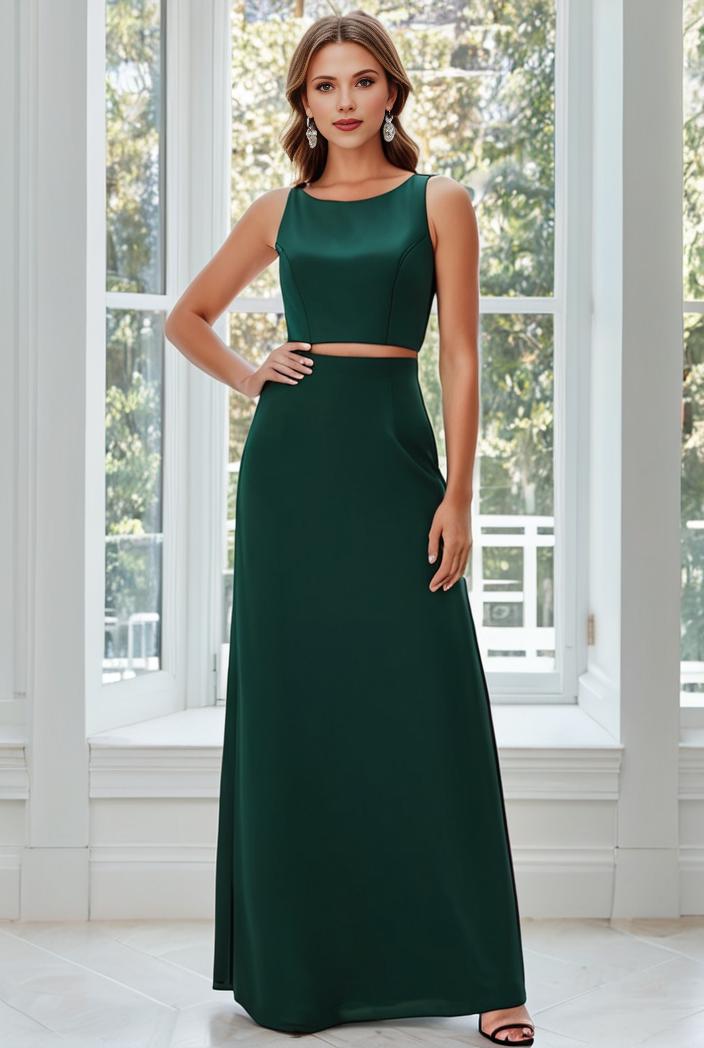 flowy chiffon one shoulder with three straps bridesmaid dress 131737