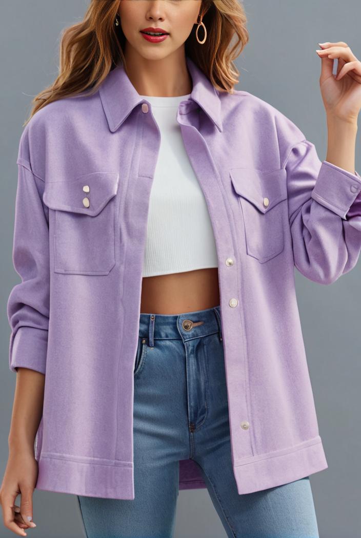 medium long tattered loose denim coat 135357