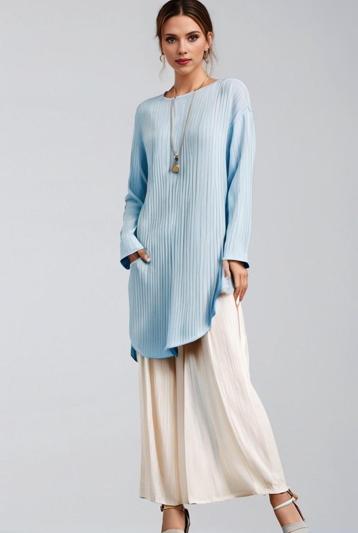 pleated high waist commuting temperament maxi dress 136037