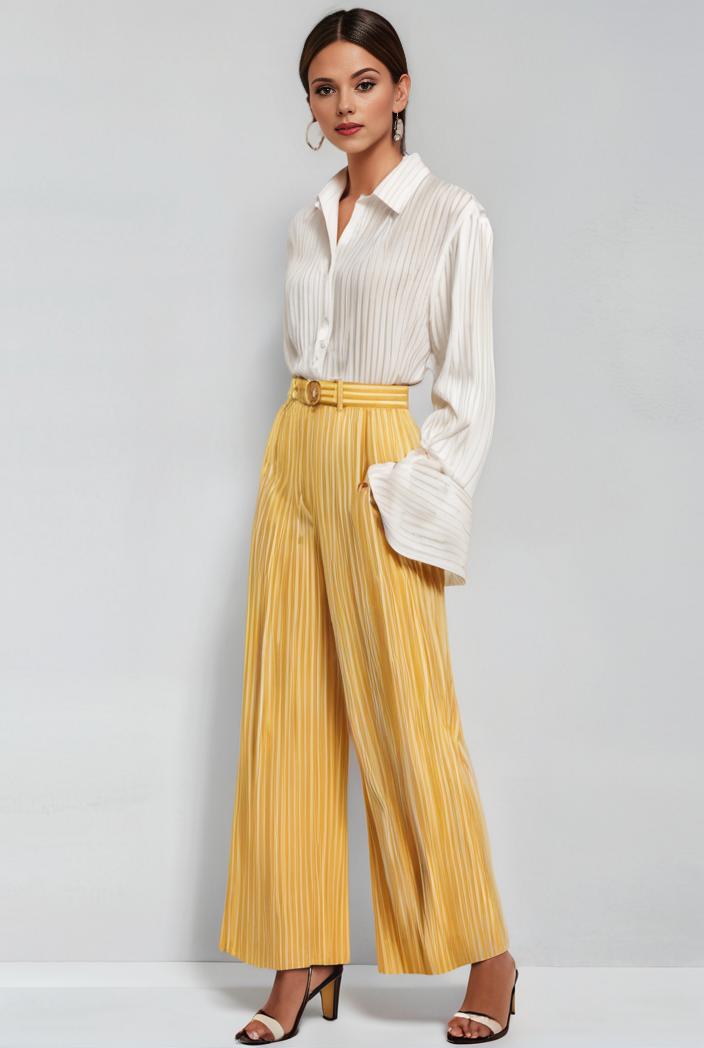 pleated high waist commuting temperament maxi dress 136045