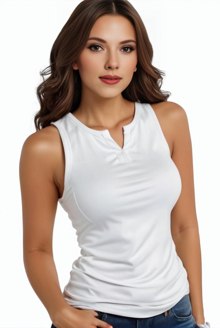 plus size basic tank top women s plus plain round neck medium stretch tank top 137965