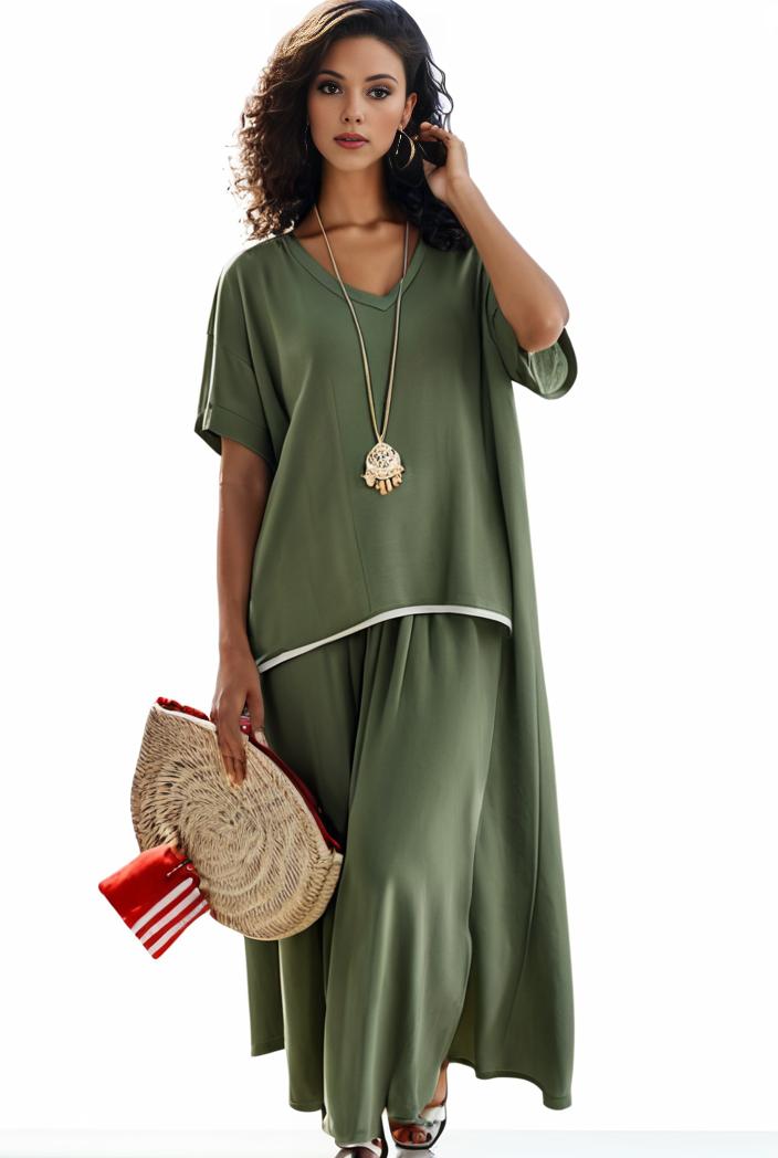 plus size casual dress women s plus solid v neck short sleeve ruffle trim smock dress 138171