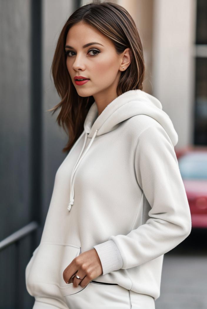 plus size casual sweatshirt women s plus solid cut out long sleeve slight stretch drawstring hoodie with pocket 138539
