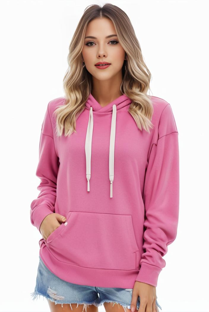 plus size casual sweatshirt women s plus solid cut out long sleeve slight stretch drawstring hoodie with pocket 138560