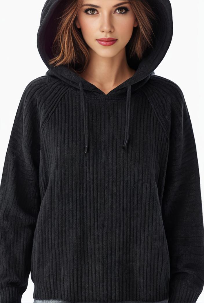 plus size casual sweatshirt women s plus solid waffle long sleeve drawstring hooded pullover sweatshirt with kangaroo pockets casual tops for fall winter women s clothing 138569