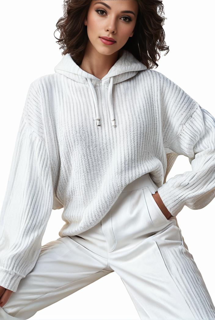 plus size casual sweatshirt women s plus solid waffle long sleeve drawstring hooded pullover sweatshirt with kangaroo pockets casual tops for fall winter women s clothing 138592