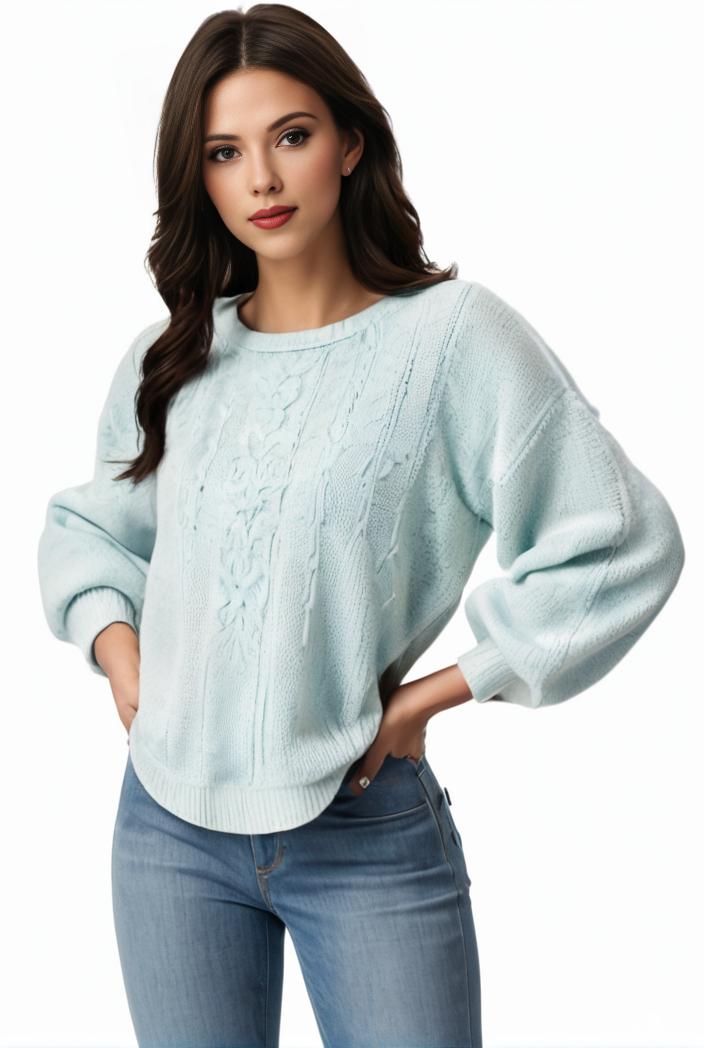 plus size casual sweatshirt women s plus solid waffle pattern long sleeve round neck sweatshirt 138605