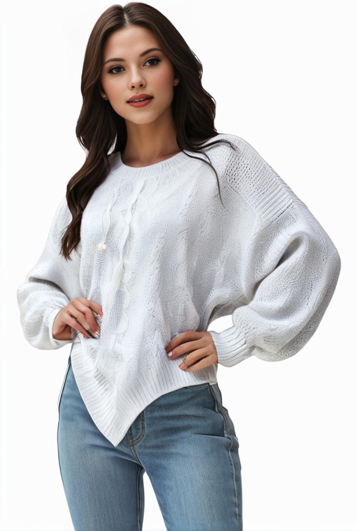 plus size casual sweatshirt women s plus solid waffle pattern long sleeve round neck sweatshirt 138606