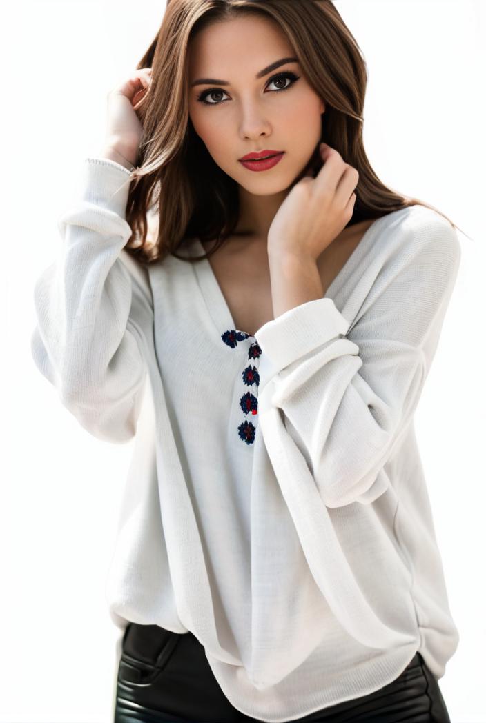 plus size casual top women s plus star print zip up long sleeve round neck slight stretch top 138996