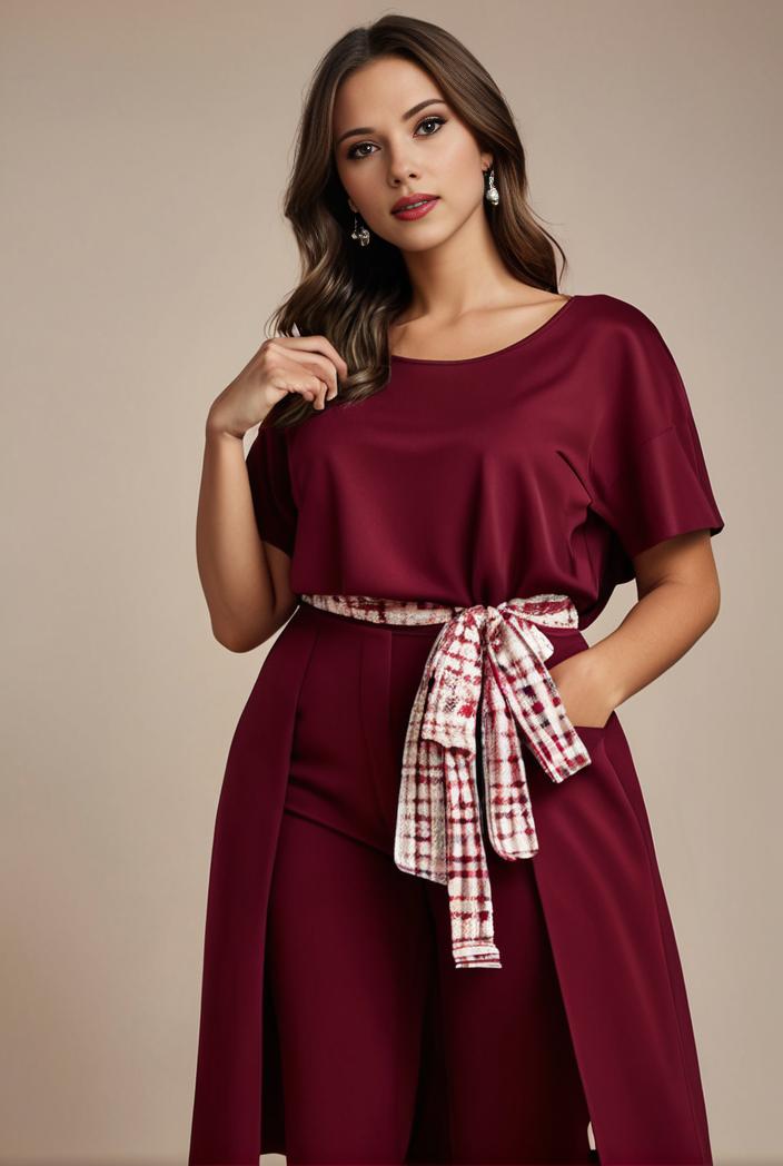 plus size simple chiffon pleated a line round neckline bridesmaid dress 142812